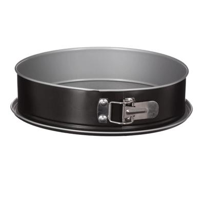 5five Taarten bakvorm/springvorm - metaal - zwart - 28 cm - rond