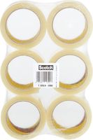 Scotch geluidsarme verpakkingstape, ft 50 mm x 66 m, transparant, pak van 6 rollen - thumbnail