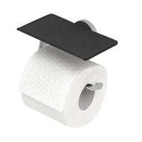 Toiletrolhouder Tiger Noon Met Planchet Zwart Chroom