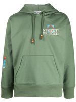 Adish hoodie à logo poitrine imprimé - Vert