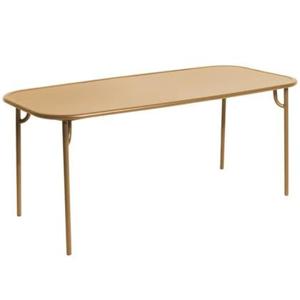 Petite Friture Week-end tuintafel 180x85 met dicht blad Gold