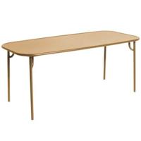 Petite Friture Week-end tuintafel 180x85 met dicht blad Gold