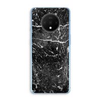 Zwart marmer: OnePlus 7T Transparant Hoesje