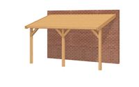 YARD Outdoor OBLIQUE Veranda Schuin dak - 500x400 cm Douglashout - Dakbeplanking- Schuin dak- - YARD Outdoor