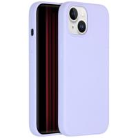 Accezz Liquid Silicone Backcover iPhone 15 Telefoonhoesje Paars