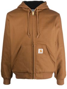 Carhartt WIP veste en coton à patch logo - Marron