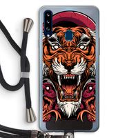 Tiger and Rattlesnakes: Samsung Galaxy A20s Transparant Hoesje met koord