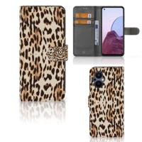 OPPO Reno 8 Lite | OnePlus Nord N20 | Telefoonhoesje | Met pasjeshouder | Leopard