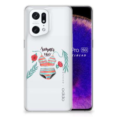 OPPO Find X5 Pro Telefoonhoesje met Naam Boho Summer OPPO Find X5 Pro Telefoonhoesje met Naam Boho Summer