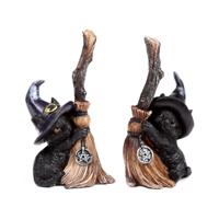 Heksen Zwarte Kat met bezem