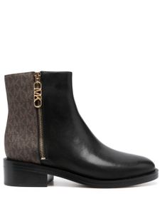 Michael Michael Kors Regan monogram-print boots - Noir