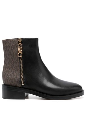 Michael Michael Kors bottines Regan à motif monogrammé - Noir