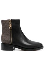 Michael Michael Kors bottines Regan à motif monogrammé - Noir