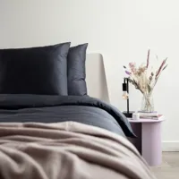 Bamboe Dekbedovertrekset Donkergrijs 240x220 Cm 40x60 Cm