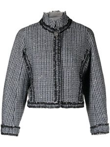 SHIATZY CHEN veste en tweed à pompons - Noir