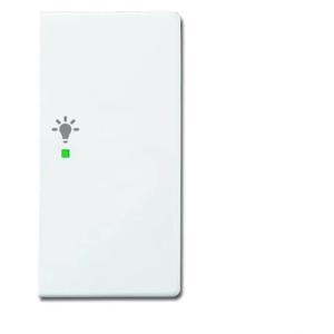 Busch-Jaeger 2CKA006220A0064 Wipschakelaar licht Afdekking 2-voudig free@home Verkeerswit, Wit 1 stuk(s)
