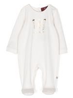 Aigner Kids robe en coton à papillons imprimés - Blanc