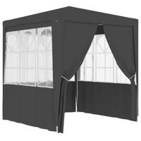 Partytent met wanden professioneel 90 g/m 2,5x2,5 m antraciet