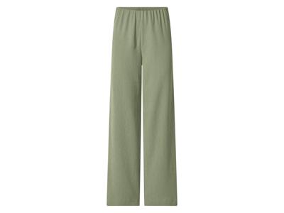 esmara Dames broek - Wide leg (Groen, L (44/46))