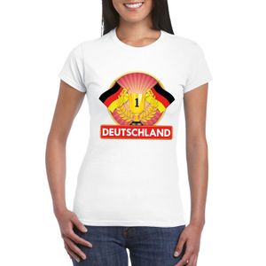 Wit Duitsland supporter kampioen shirt dames