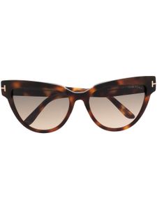 TOM FORD Eyewear lunettes de soleil Nadine à monture papillon - Marron