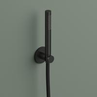 Handdouche Hotbath Ace Met Wandsteun En Doucheslang 150cm Geborsteld Zwart PVD