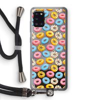 Pink donuts: Samsung Galaxy A31 Transparant Hoesje met koord