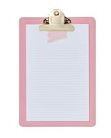 HEMA Klembord 26x18 Stof Roze
