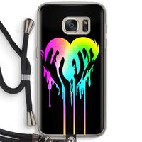 Hold My Heart: Samsung Galaxy S7 Transparant Hoesje met koord