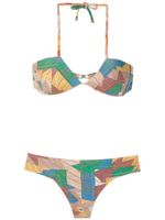 Amir Slama bikini à col v - Multicolore - thumbnail