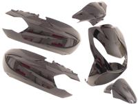 Edge Plaatset peugeot kisbee 2t/4t 6-delig - zwart