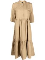 Lorena Antoniazzi robe-chemise en coton à coupe mi-longue - Marron