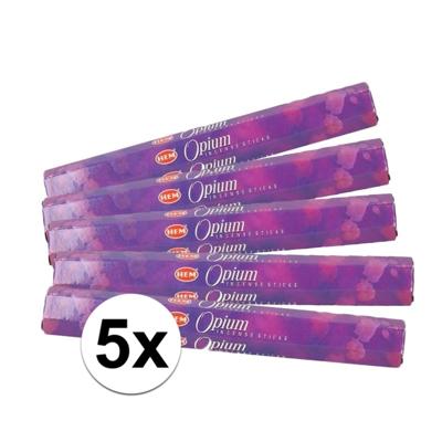 HEM Wierook Opium- 5x wierookstokjes - geurstokjes - Oosters