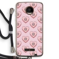Chicks before dicks: Motorola Moto Z Force Transparant Hoesje met koord