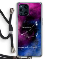 Sterrenbeeld - Donker: Oppo Find X3 Pro Transparant Hoesje met koord