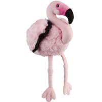 Pluche knuffel dieren Flamingo vogel van 30 cm - thumbnail