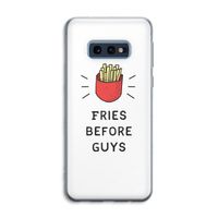 Fries before guys: Samsung Galaxy S10e Transparant Hoesje