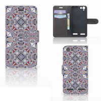 Lenovo Vibe K5 Bookcase Flower Tiles - thumbnail