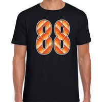 88 Holland supporter t-shirt zwart voor heren