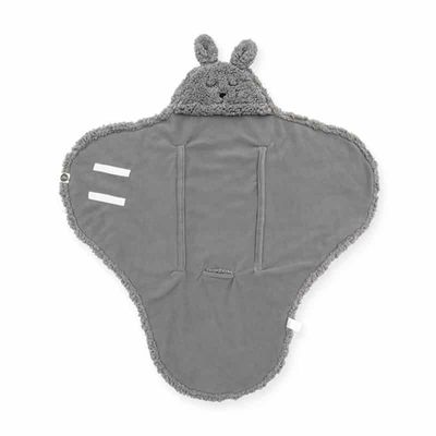 Jollein wikkeldeken Bunny Storm Grey Maat