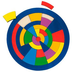 Cirkel houten puzzel, 39 stukjes