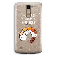 You're Shrimply The Best: LG K10 (2016) Transparant Hoesje