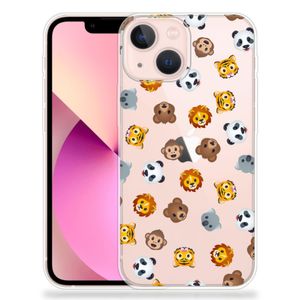 TPU bumper voor iPhone 13 mini Dieren Emojis