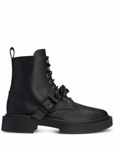 Giuseppe Zanotti bottines Adric à détail de chaîne - Noir