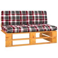 Tuinmiddenbank pallet honingbruin geïmpregneerd grenenhout