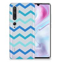 Xiaomi Mi Note 10 Pro | TPU bumper | Zigzag Blauw