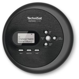 TechniSat DIGITRADIO CD 2GO Persoonlijke cd-speler Zwart