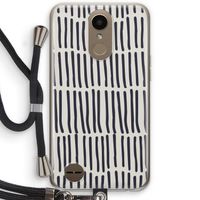 Moroccan stripes: LG K10 (2017) Transparant Hoesje met koord