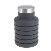 Draagbare silicone water fles intrekbare vouwen koffie fles buiten reizen drinken Sport Drink ketel capaciteit: 500ml (grijs)