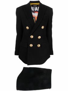 DSQUARED2 tailleur-jupe à boutonnière croisée - Noir